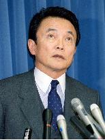 Aso replaces Nukaga as state minister for economic policy